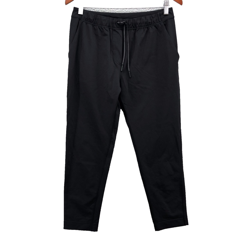 Lululemon Activewear Pants Womens 6 Black Drawstring Tapered Leg Gym Workout